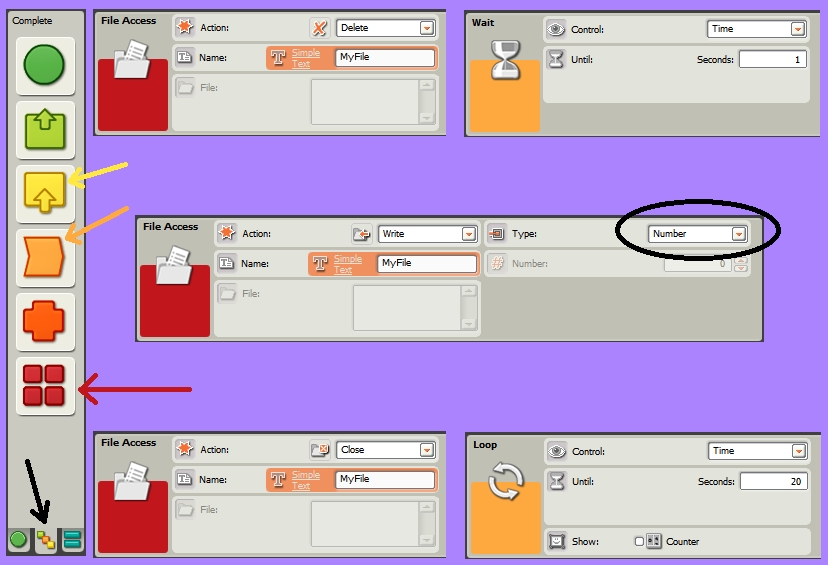 Configurar data logger para LEGO Mindstorms NXT